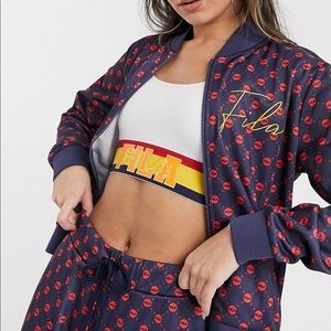Fila all over logo track jacket.